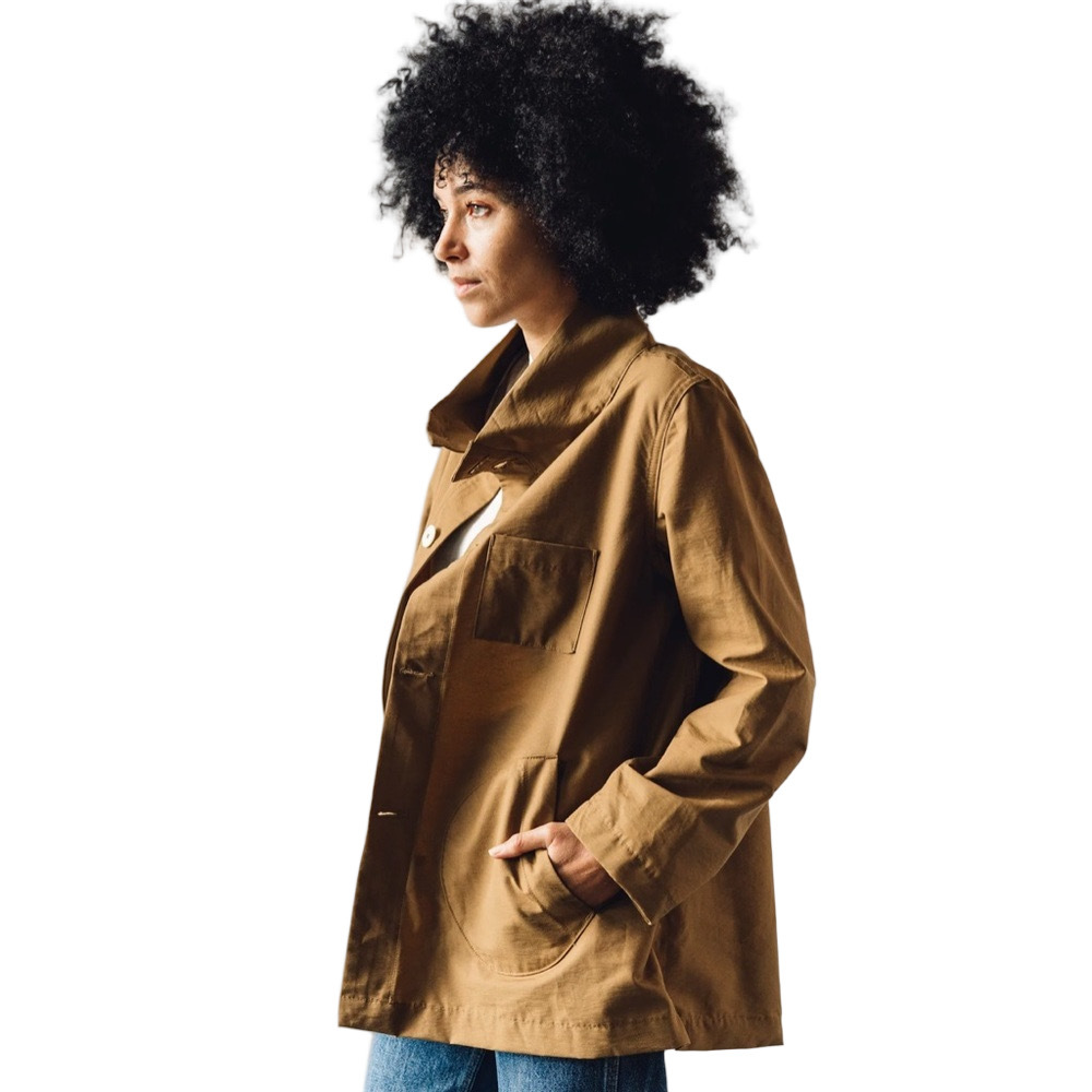 Jesse Kamm Japanese weather cloth jacket Tobacco - small - Picture 3 of 16